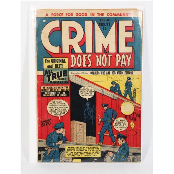 #1709 CRIME DOES NOT PAY #71 1949 LEV GLEASON PUB
