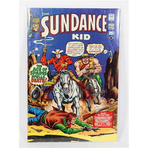 #1723 SKYWALD COMICS SUNDANCE KID 3 SEPT 1971