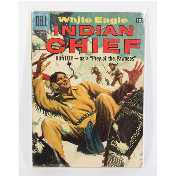 #1725 DELL COMICS WHITE EAGLE INDIAN CHIEF   1958
