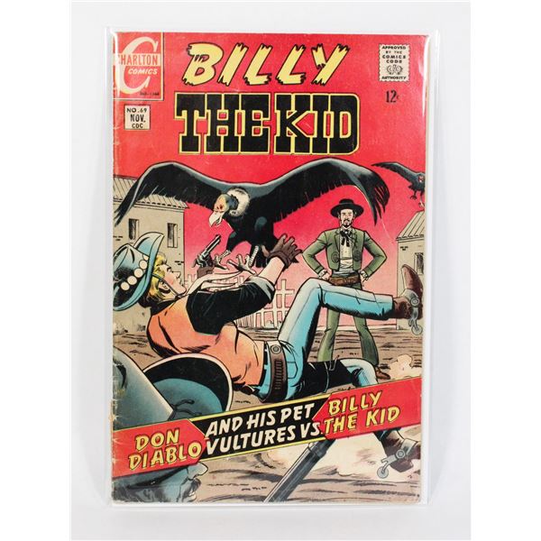 #1727 CHARLTON COMICS BILLY THE KID 69 NOV 1968