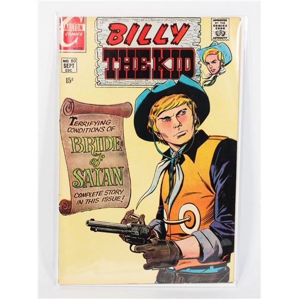 #1728 CHARLTON COMICS BILLY THE KID  80 SEPT 1970