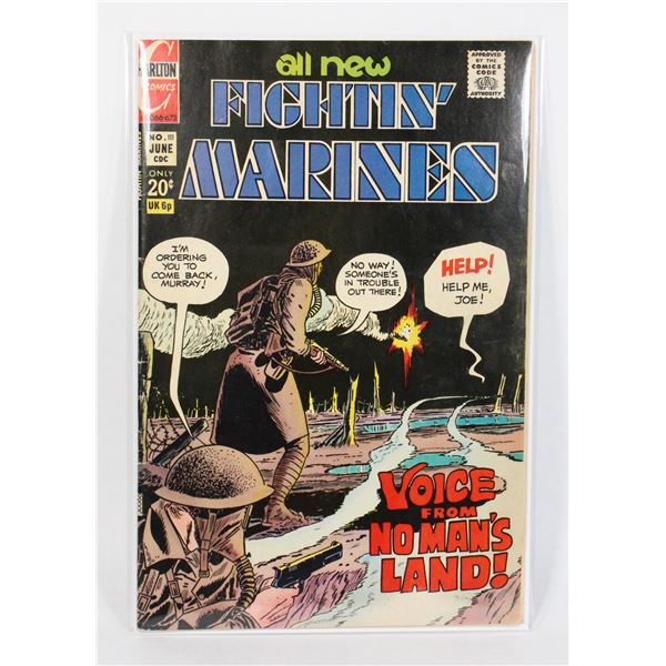 #1737 CHARLTON COMICS FIGHTIN' MARINES 111   1973