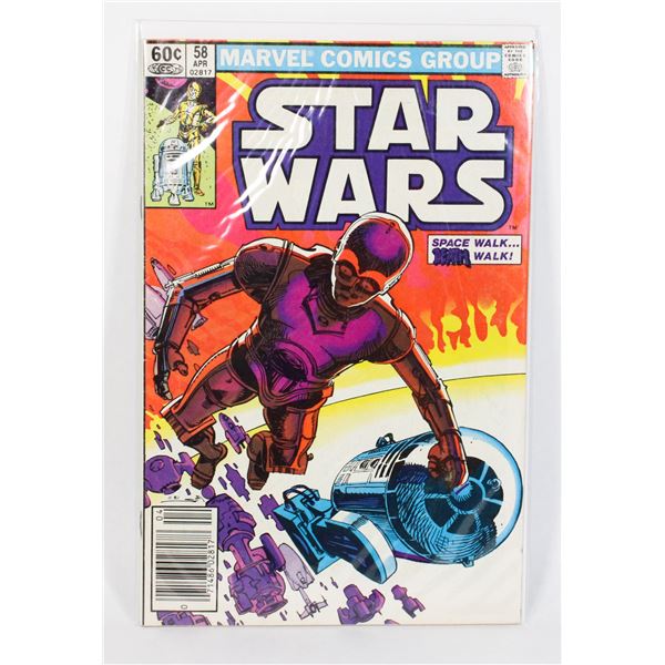 #1742 MARVEL COMICS STAR WARS #58 APRIL 1982