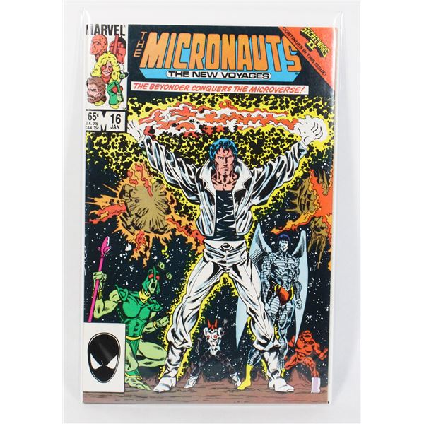 #1764 MARVEL COMICS MICRONAUTS #16 JANUARY 1986