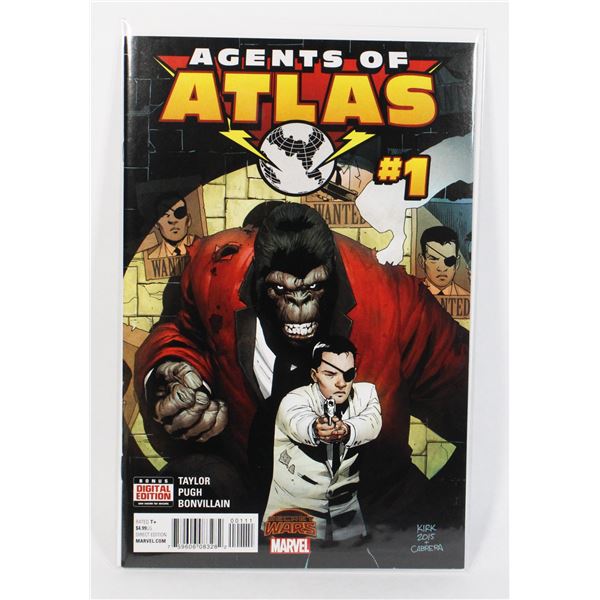 #1775 MARVEL COMICS AGENTS OF ATLAS #1 2015