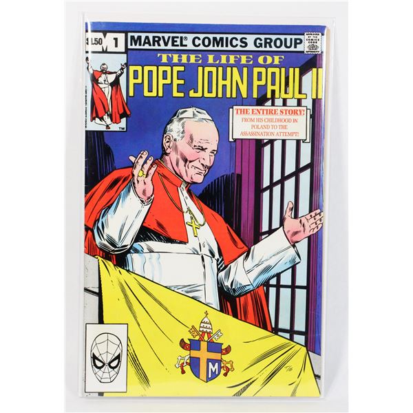 #1778 MARVEL LIFE OF POPE JOHN PAUL II #1 1982