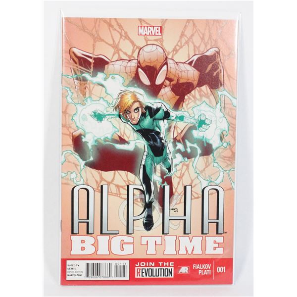 #1787 MARVEL COMICS ALPHA BIG TIME #1 2012