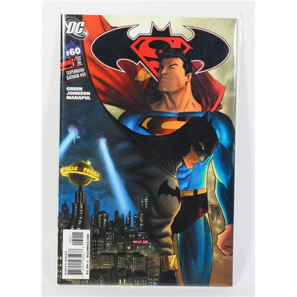 #1839 DC COMICS SUPERMAN-BATMAN #60 JULY 2009