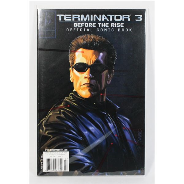 #1856 BECKETT COMICS TERMINATOR 3 BEFORE THE RISE