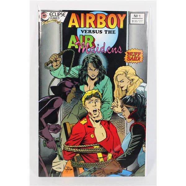 #1862 ECLIPSE COMIC AIRBOY VS AIR MAIDENS #1 1988