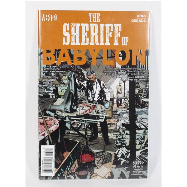 #1865 VERTIGO COMICS THE SHERIFF OF BABYLON #2