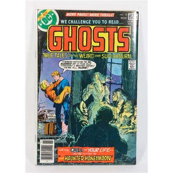 #1877 DC COMICS GHOSTS #70 NOVEMBER 1979 WORN