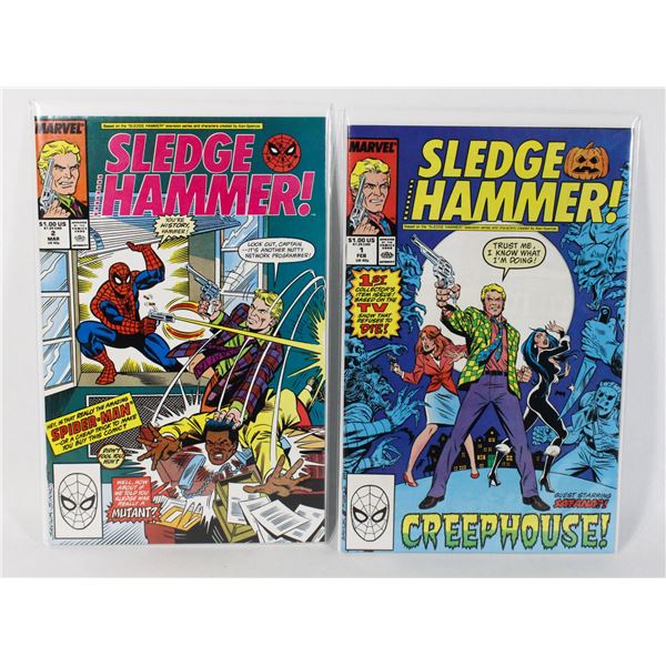 #1897 MARVEL COMICS SLEDGEHAMMER! #1-#2 FEB 1988
