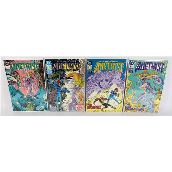 #1908 DC AMETHYST #1-#4  FULL SET NOVEMBER 1987