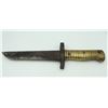 Image 1 : #208A WW1 FRENCH BAYONET CUT DOWN TRENCH KNIFE