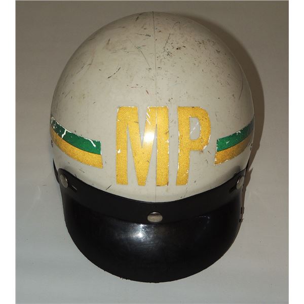 #566F MADE IN CANADA MP MOTORCYCLE POLICE HELMET