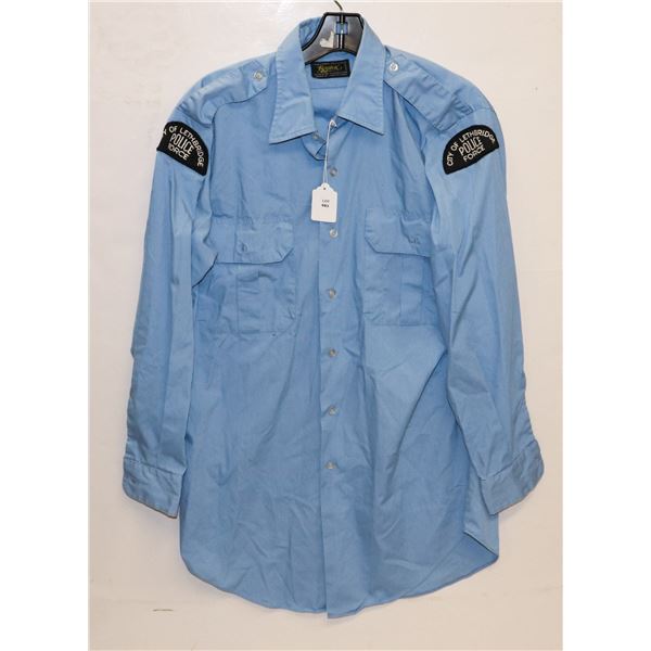 VINTAGE CITY OF LETHBRIDGE POLICE SHIRT 1970S