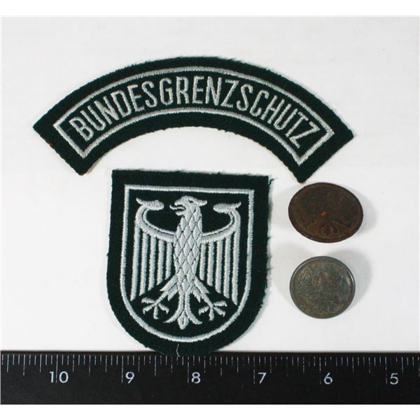 GERMAN POLICE BUNDESGRENZSCHUTZ PATCH LOT
