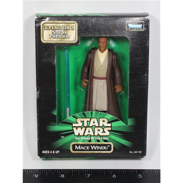 BOXED STAR WARS POTF MACE WINDU 1998 FIGURE