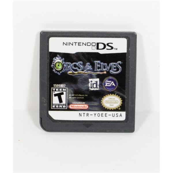 NINTENDO DS GAME ORCS & ELVES
