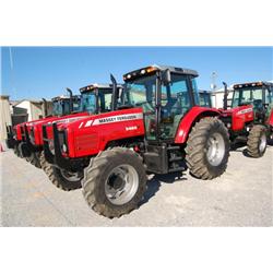 MASSEY FERGUSON 5465 4 X 4 S/N P070028 (05 YR) 125 HP, 3 PTH, PTO, shuttleshift, triple hyd remotes,