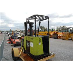 CLARK ESM11-25 ECECTRIC FORKLIFT S/N 8684FB 36 volt power flow charger,, 480 volt, 3 phase