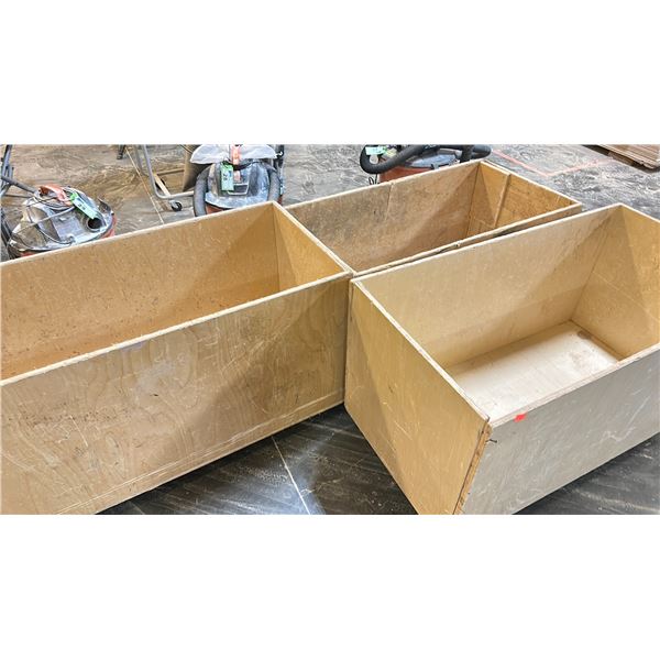 3 ROLLING BINS. 48"X24"
