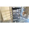 Image 1 : 4-PLASTIC SHELVES 36X18 72-INCHES HIGH