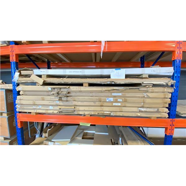 26-SHEETS, 3-/4 & 5/8THS-INCH MELAMINE, VARIOUS COLOURS.