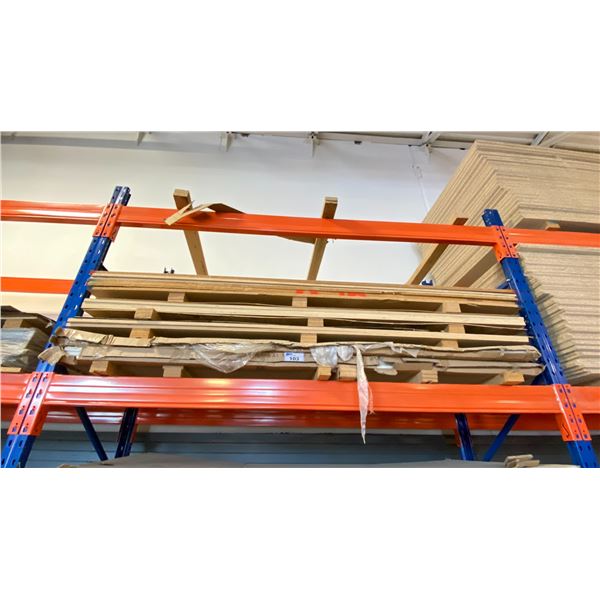APPROXIMATELY 14-SHEETS, PRE-FINISHED 3/4-INCH PLYWOOD, 1-SHEET MELAMINE, ALL 4X8-FT