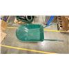 Image 2 : 1-NEW GREEN METAL WHEELBARROW, UNASSEMBLED
