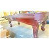 Image 2 : 4FT X 8FT ASSEMBLED POOL TABLE, SLATE TOP, HARDWOOD CONSTRUCTION,
