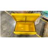 Image 2 : YELLOW METAL TOOL BIN, NEW, IN BOX. 32IN X 19IN X 18IN HIGH.