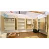 Image 2 : KITCHEN CABINET SET. 9FT 3IN X 82IN OVERALL. 12 CABINETS AND COUNTERTOP.