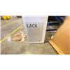 Image 2 : 75 INCH WHITE FLOATING IKEA SHELF, NEW IN PACKAGING.