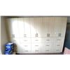 Image 1 : GROUP OF 5, 26 INCH PANTRIES. SOFT RETURN HARDWARE, 1 FINISHED END. 88 INCHES HIGH.