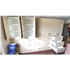 Image 2 : GROUP OF 5, 26 INCH PANTRIES. SOFT RETURN HARDWARE, 1 FINISHED END. 88 INCHES HIGH.
