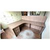 Image 2 : 2 - 7 FT X 62 IN L-SHAPED DESKS WITH DIVIDER PANEL.