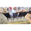 Image 2 : 4 WOOD FRAME DINING ROOM CHAIRS.
