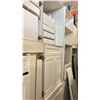 Image 14 : LARGE LOT KITCHEN CABINET BOXES. UPPERS AND BASES, SOME VANITY HEIGHT. SOME DOORS. OVER 70 PIECES.