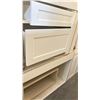 Image 16 : LARGE LOT KITCHEN CABINET BOXES. UPPERS AND BASES, SOME VANITY HEIGHT. SOME DOORS. OVER 70 PIECES.