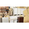 Image 2 : LARGE LOT KITCHEN CABINET BOXES. UPPERS AND BASES, SOME VANITY HEIGHT. SOME DOORS. OVER 70 PIECES.