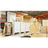 Image 3 : LARGE LOT KITCHEN CABINET BOXES. UPPERS AND BASES, SOME VANITY HEIGHT. SOME DOORS. OVER 70 PIECES.