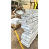 Image 2 : GROUP LOT OF 7 1/2 BOXES X 4 PIECES PER BOX OF WHITE MELAMINE 9'X6"X3/4" FINISHED ALL SIDES TO BE