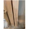 Image 1 : TWO PIECES ROUGH HARDWOOD. 6" X 98" X 1" AND 6 1/2" X 1" X 121"