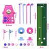 Image 2 : 1 Kids Practice Golf Tournament Sport Set for Girls (Ages 3+) w/ Clubs, Putting Mat, Balls, Cart