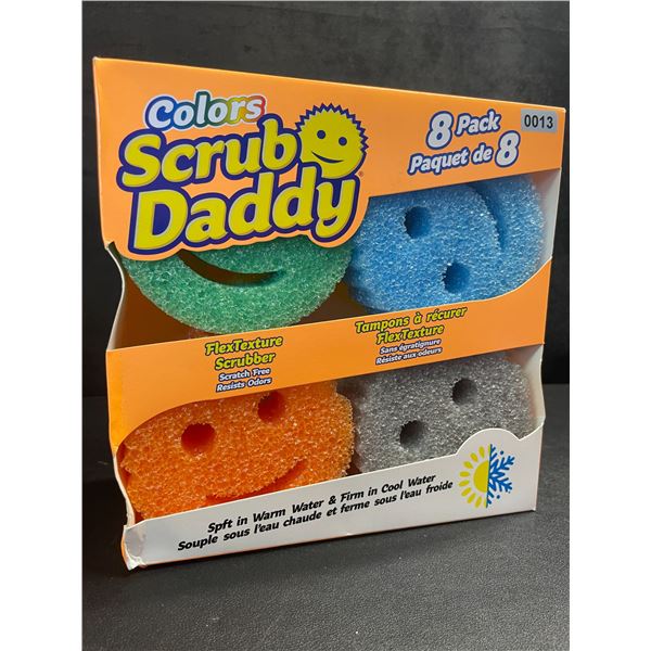8PC Scrub Daddy Sponge Set - Variety Colors - Scratch-Free Multipurpose Sponges - New