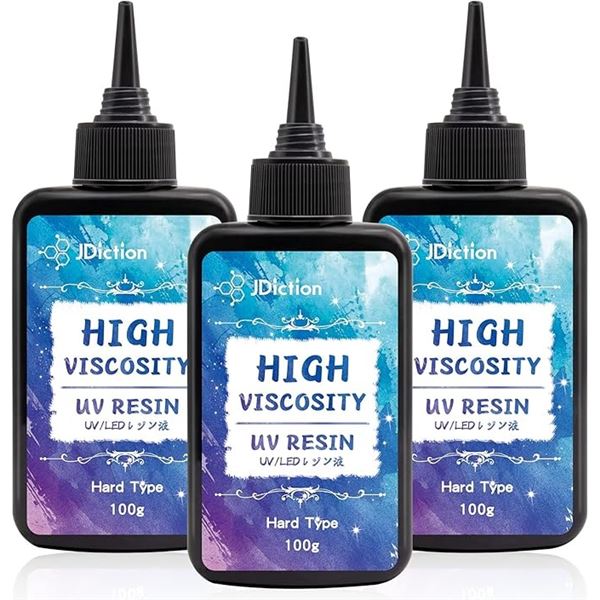 1 JDiction UV Resin Kit (300g) High Viscosity UV/LED Hard Resin - New