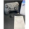 Image 4 : 1 RGB Wireless Controller for Nintendo Switch - Cracked Black Marble Light-Up Design - Brand New!