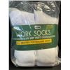 Image 2 : 10-Pairs of HotFeet Work Socks - Men's All-Weather Performance Crew Socks (Size 10-13) - New